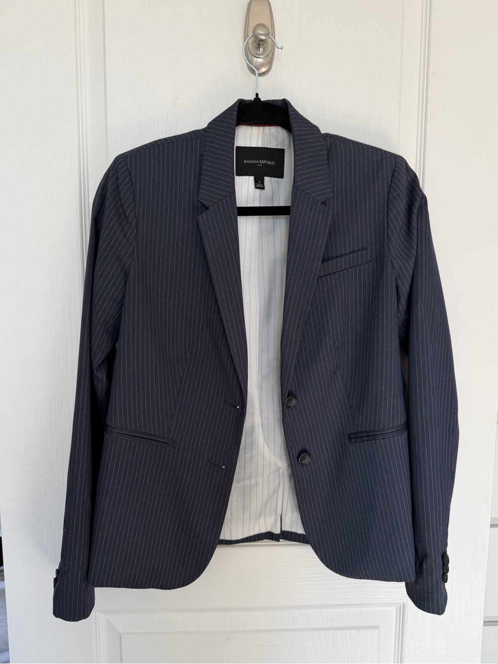 Banana Republic Women’s Navy Pinstripe Blazer - Size 4